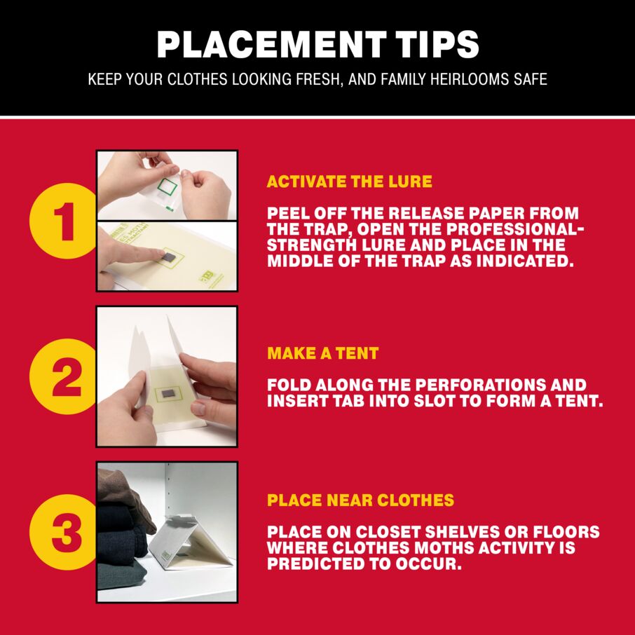 Clothes Moth Glue Board Traps