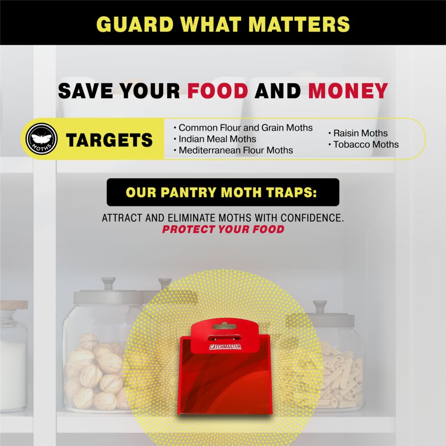 Premium Pantry Moth Traps with Patented XL - Red