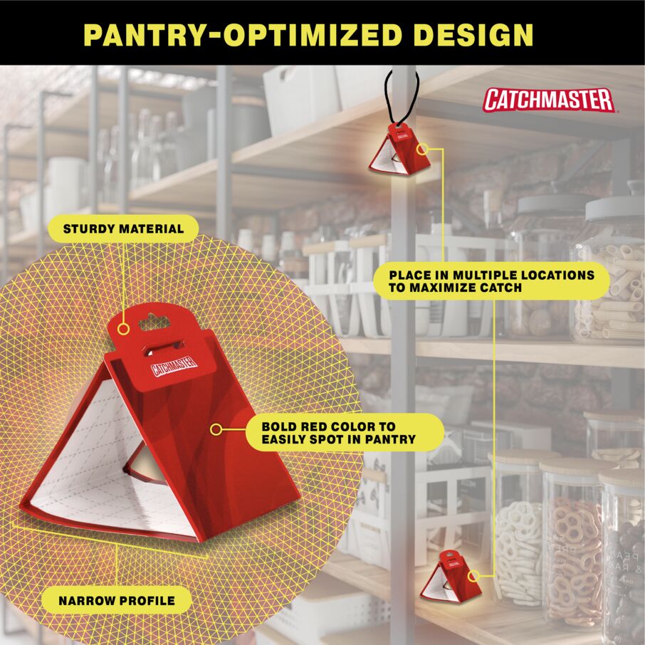 Premium Pantry Moth Traps with Patented XL - Red
