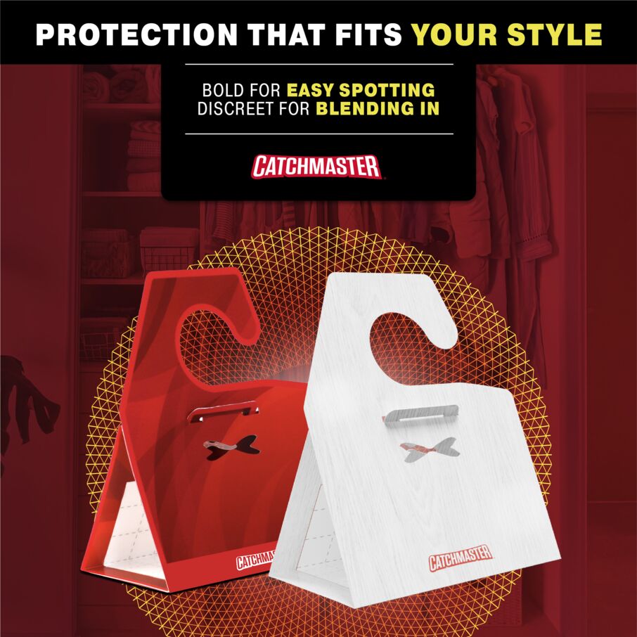 Premium Clothes Moth Traps with Patented Pheromones XL - Red