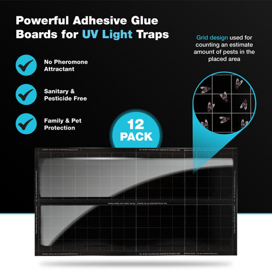 Vector UV Fly Light Universal Replacement Glue Boards Without Pheromones