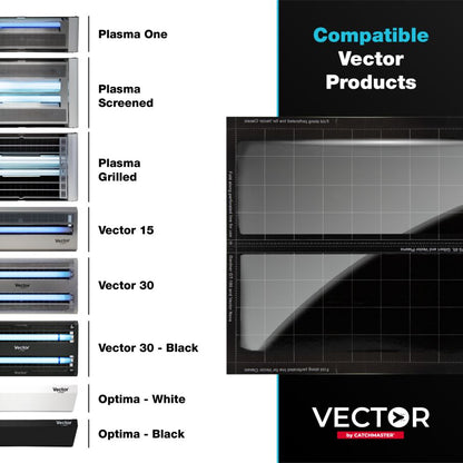 Vector UV Fly Light Universal Replacement Glue Boards Without Pheromones
