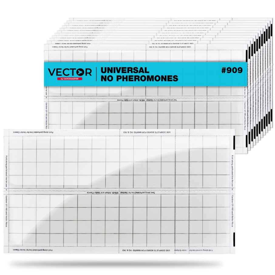 Vector UV Fly Light Universal Replacement Glue Boards Without Pheromones - White