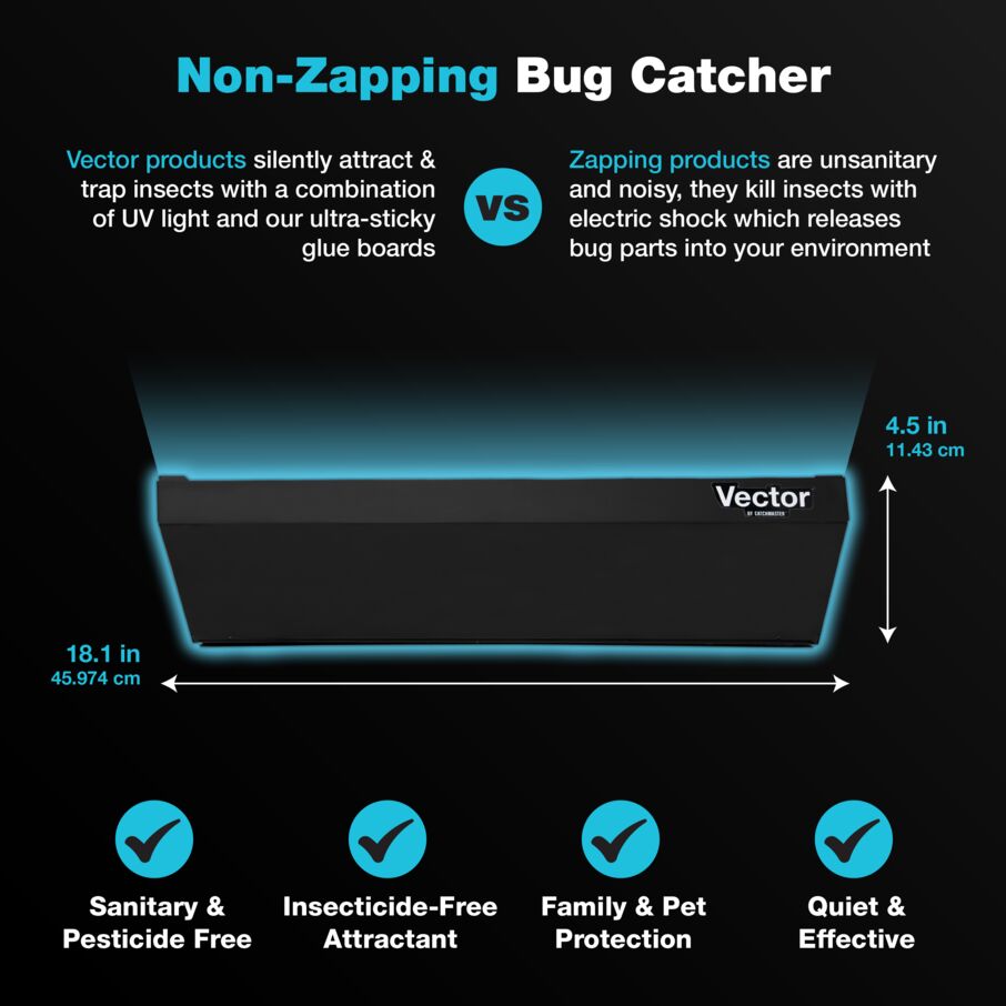 Vector Optima UV Light Fly Trap - Black