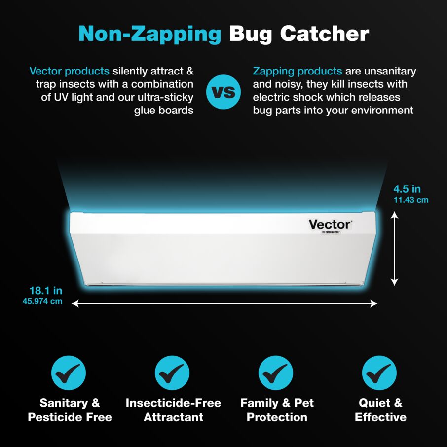 Vector Optima UV Light Fly Trap – White