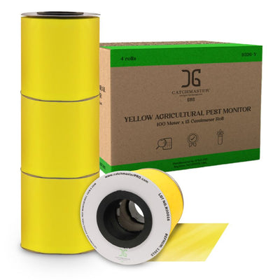 CatchmasterGRO XL AG Roll 4 Pack, Double-Sided Adhesive – Yellow