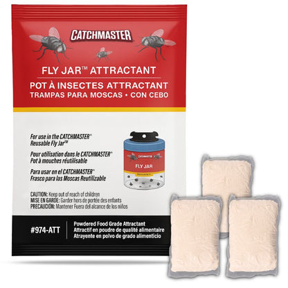 Reusable  Fly Jar Refill 3-Pack – Food-Based Lure