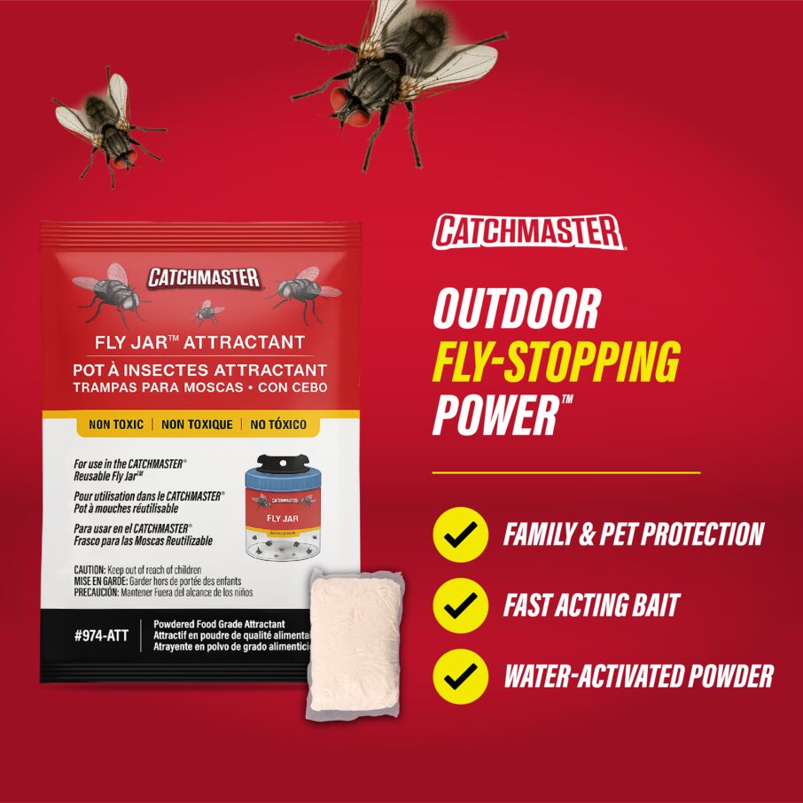 Reusable  Fly Jar Refill 3-Pack – Food-Based Lure