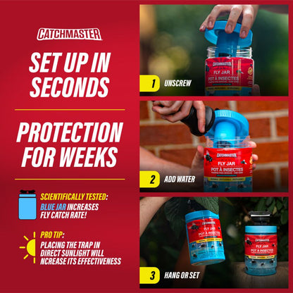 Reusable  Fly Jar Refill 3-Pack – Food-Based Lure