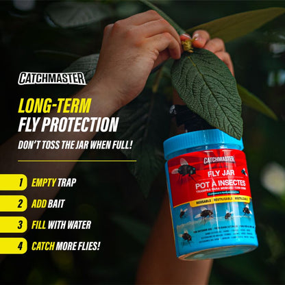 Reusable  Fly Jar Refill 3-Pack – Food-Based Lure