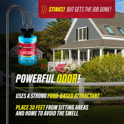 Reusable Fly Jar – Fly Trap with Food-Based Lure