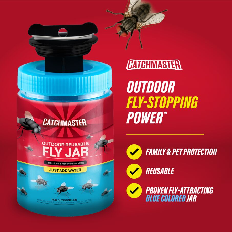 Reusable Fly Jar – Fly Trap with Food-Based Lure