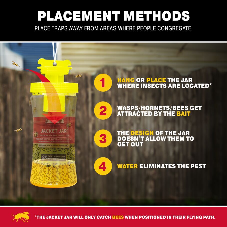 Yellow Jacket, Hornet Bee & Wasp Trap