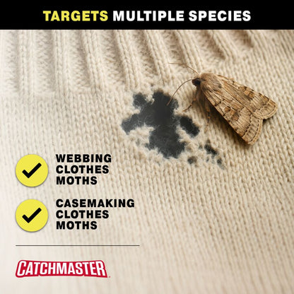 Premium Clothes Moth Traps with Patented Pheromones XL – Hardwood