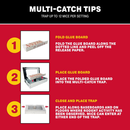 Trampas para ratones de captura múltiple y trampas de tablero adhesivo Pro Series
