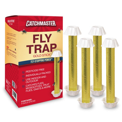 Gold Stick Fly Sticky Traps with Attractant