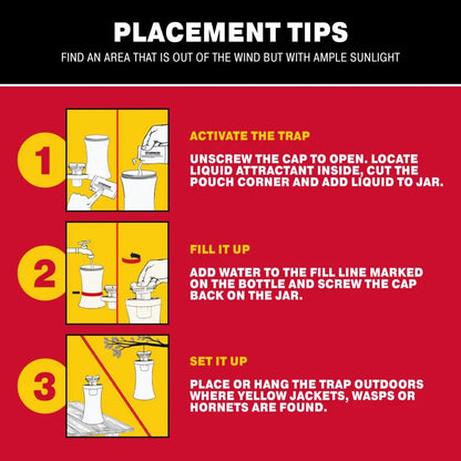 Recambios para atrayente de trampa para abejas y avispas Yellow Jacket Hornet