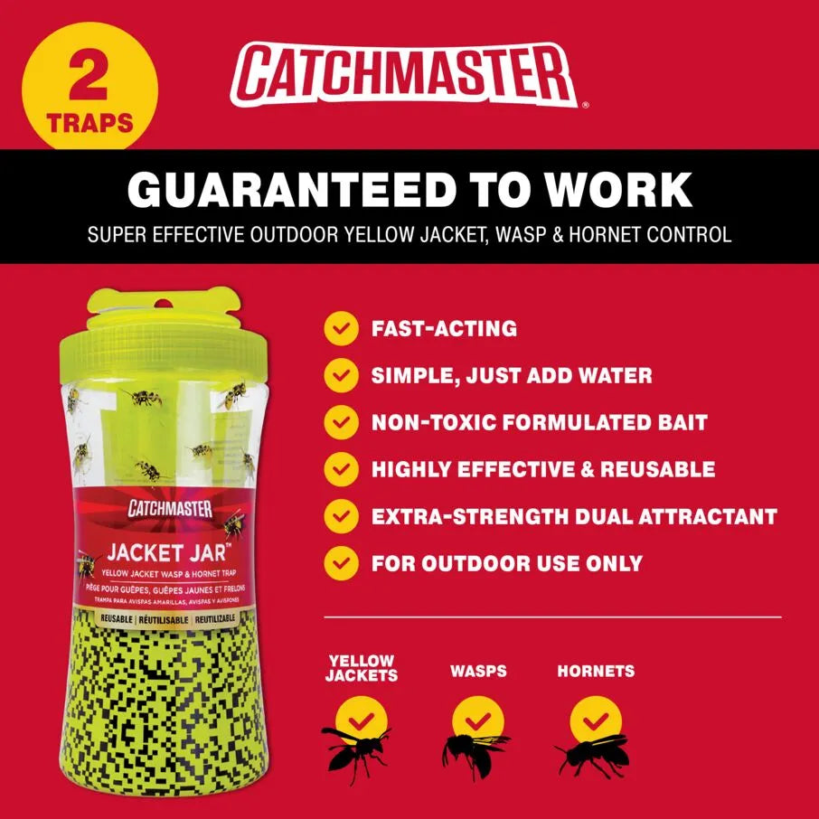 Yellow Jacket Hornet Bee & Wasp Jar Traps – Catchmaster