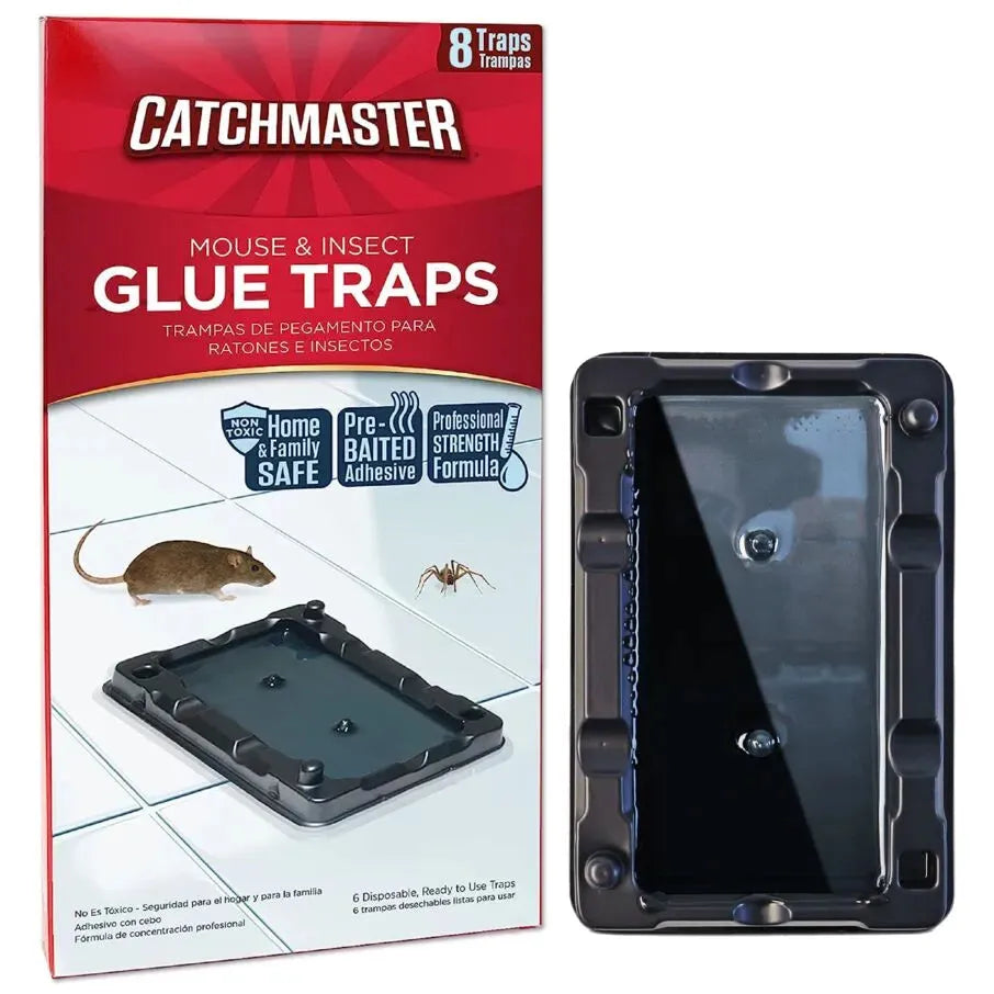 New Pack Of 2 Rodent Mouse Rat Sticky Glue Traps Extra Strong Pads Indoor  And Outdoor Use
