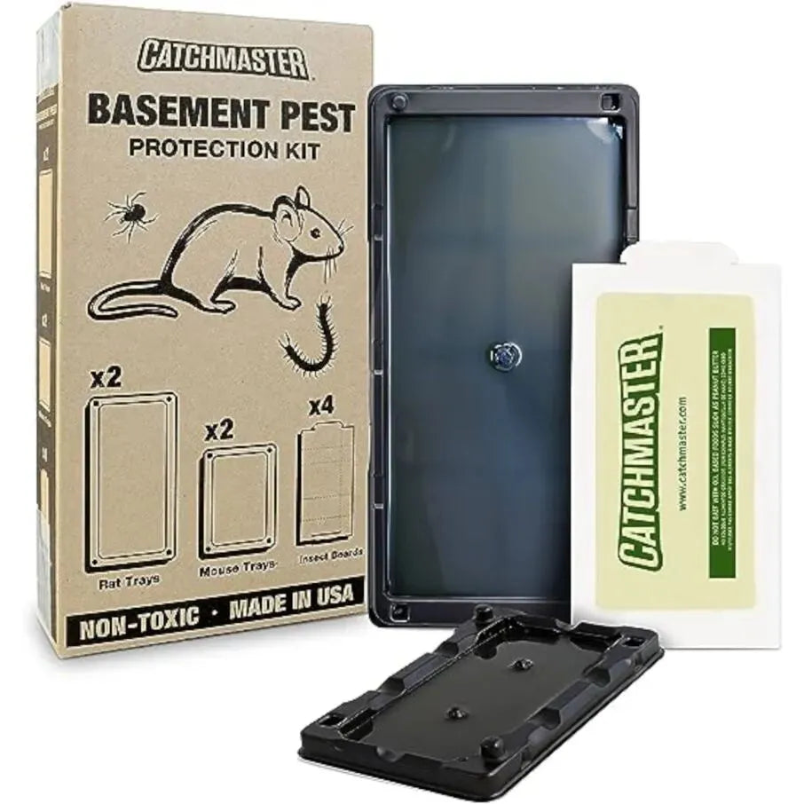Complete Basement Pest Control Kit, w/ Glue Boards and Glue Trays