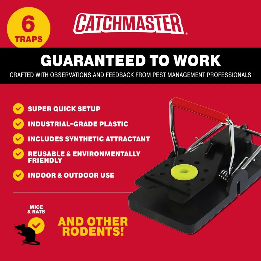 1111Fourone Mousetrap Pest Control ABS Plastic Mouse Catcher Sawtooth Jaw  Snap Mousetrap, Mouse Head 
