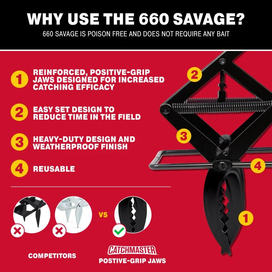Savage Pro-Strength Easy-Set Mole Snap Trap
