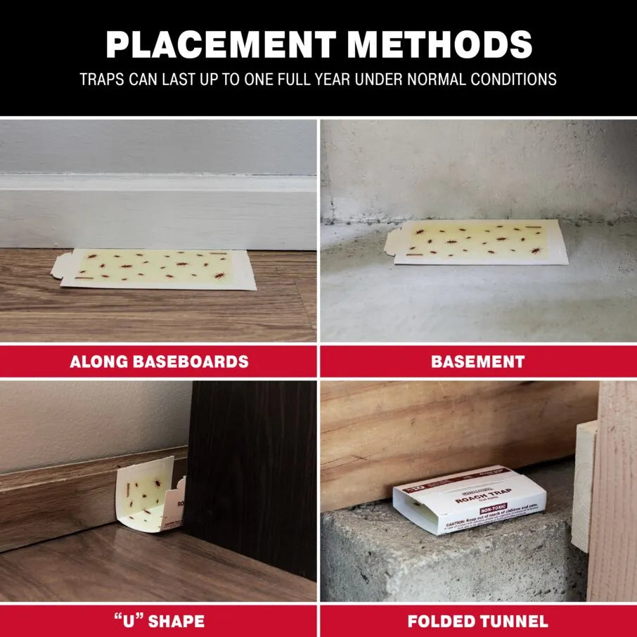 Cockroach Patterned Glue Board Traps