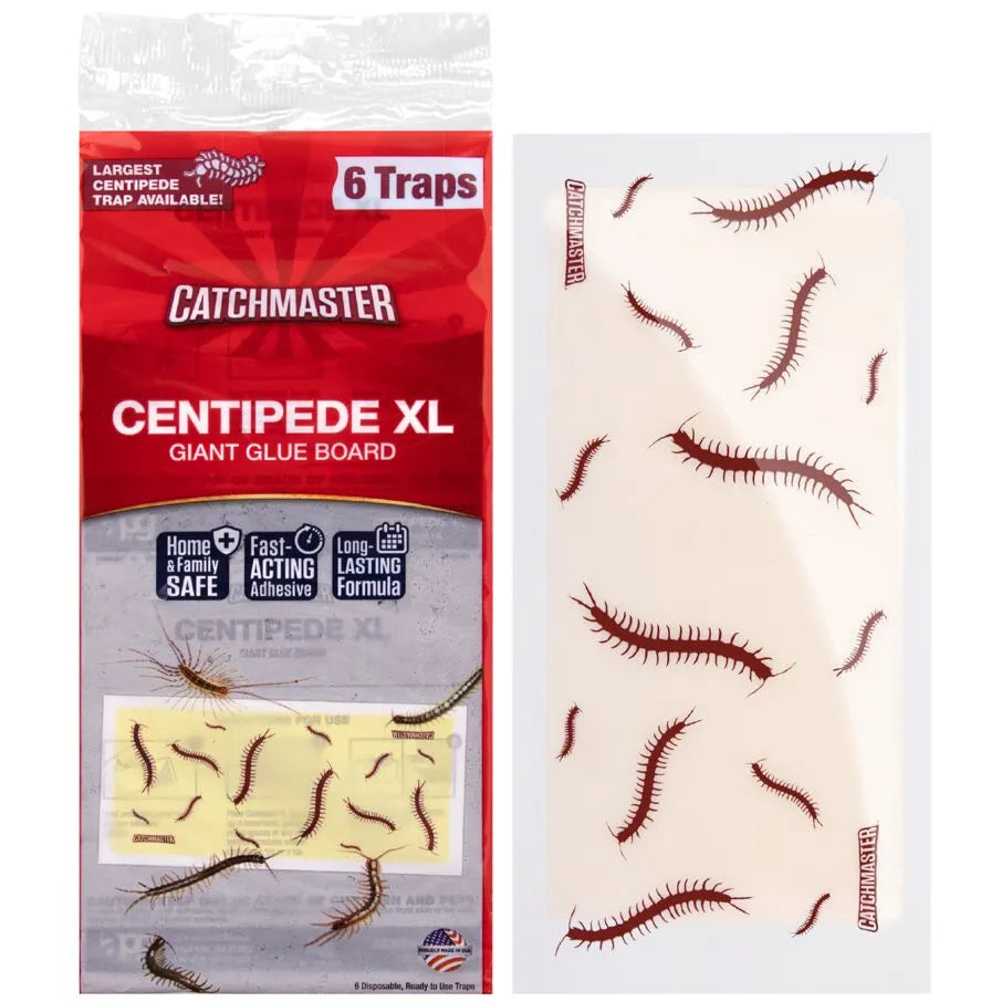 CentipedeXL Trampas de tablero adhesivo con estampado de ciempiés