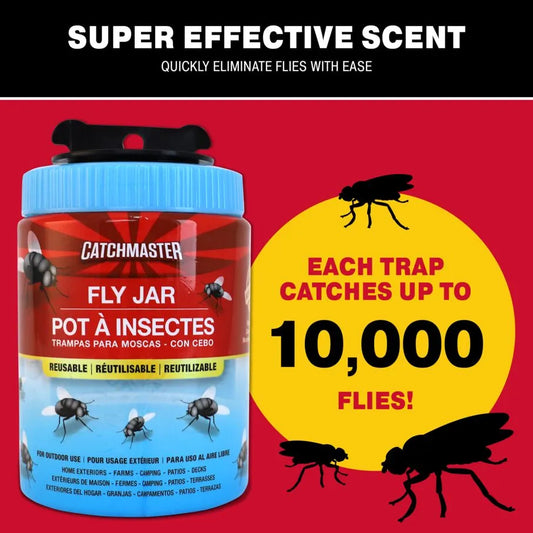 Reusable Trap Fly Jar Capacity
