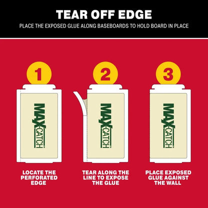 instructions for glue trap board setup and placement