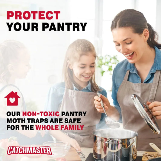 Pantry Pest & Moth Glue Board Traps With Pheromones
