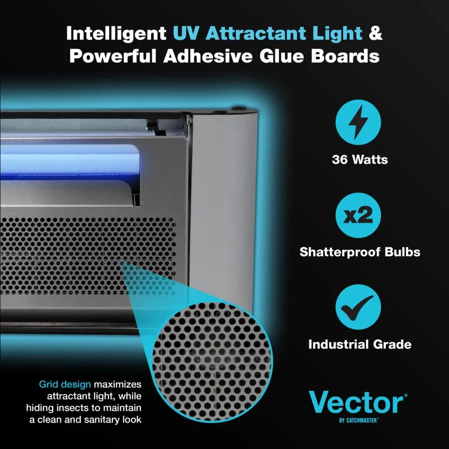 Trampa para moscas con luz ultravioleta Vector Plasma One