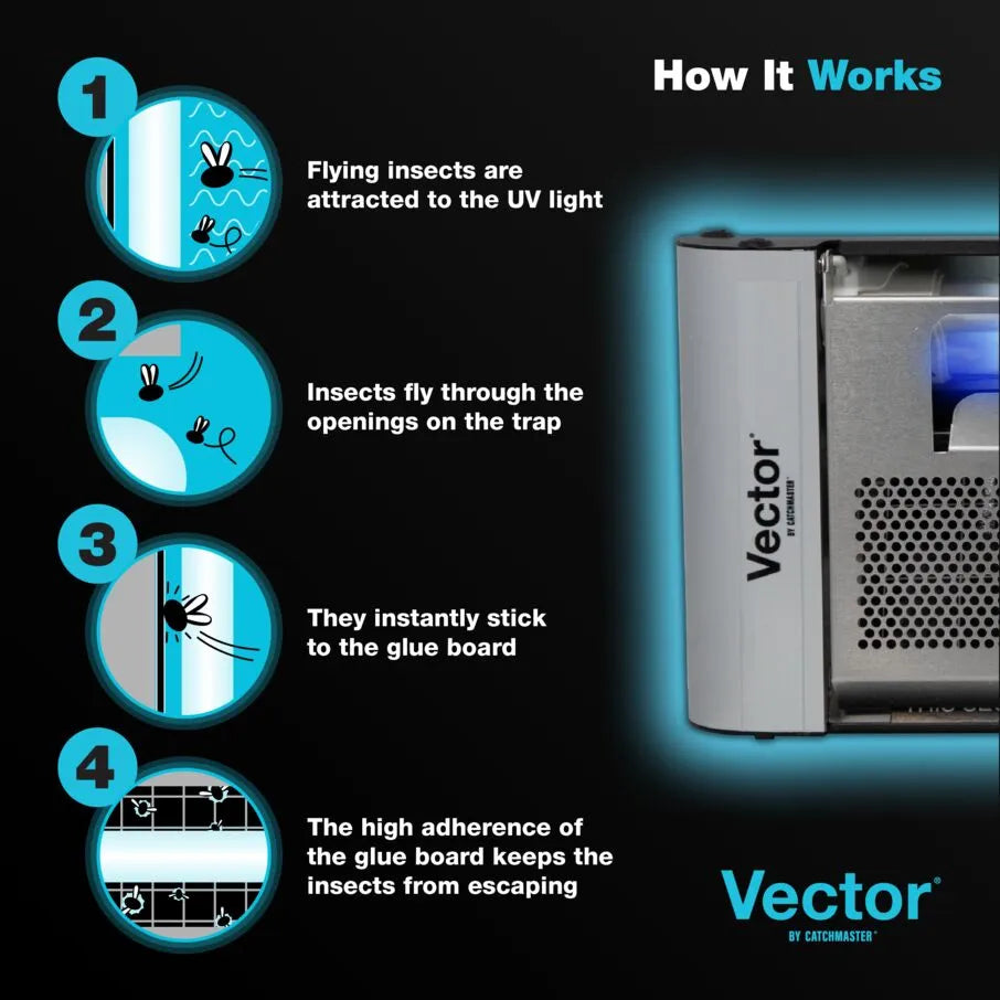 Trampa para moscas con luz ultravioleta Vector Plasma One