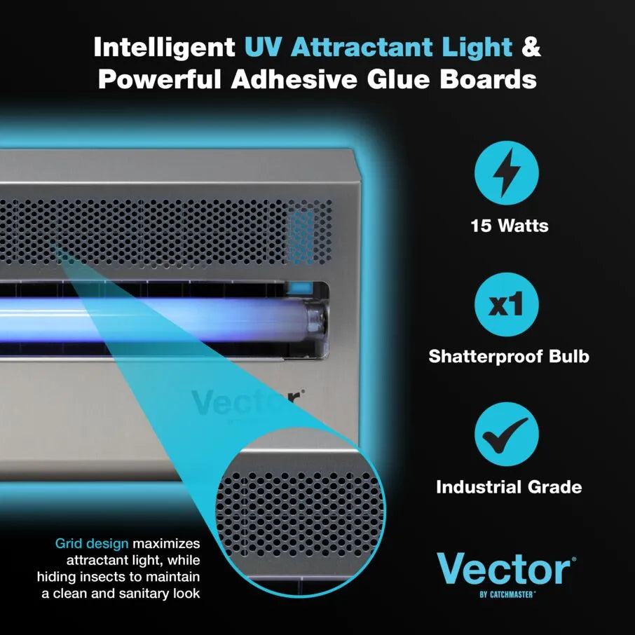 Piège à mouches à lumière UV Vector 15