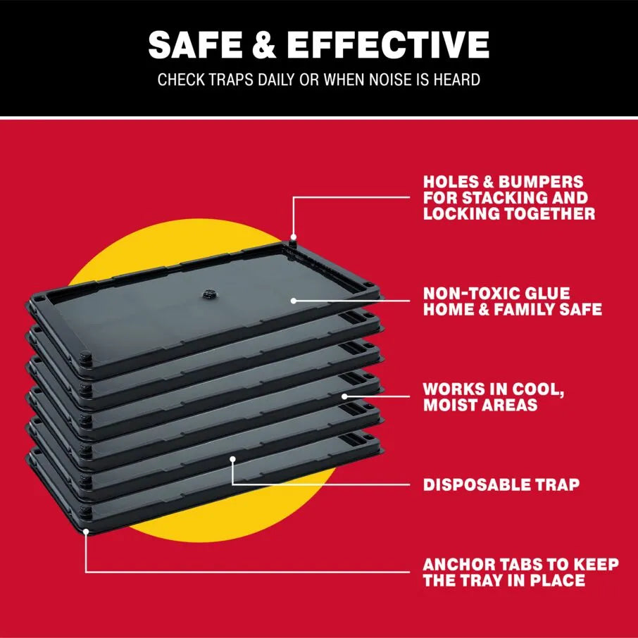 Rat, Mouse, Snake & Insect Glue Trays 12 Count