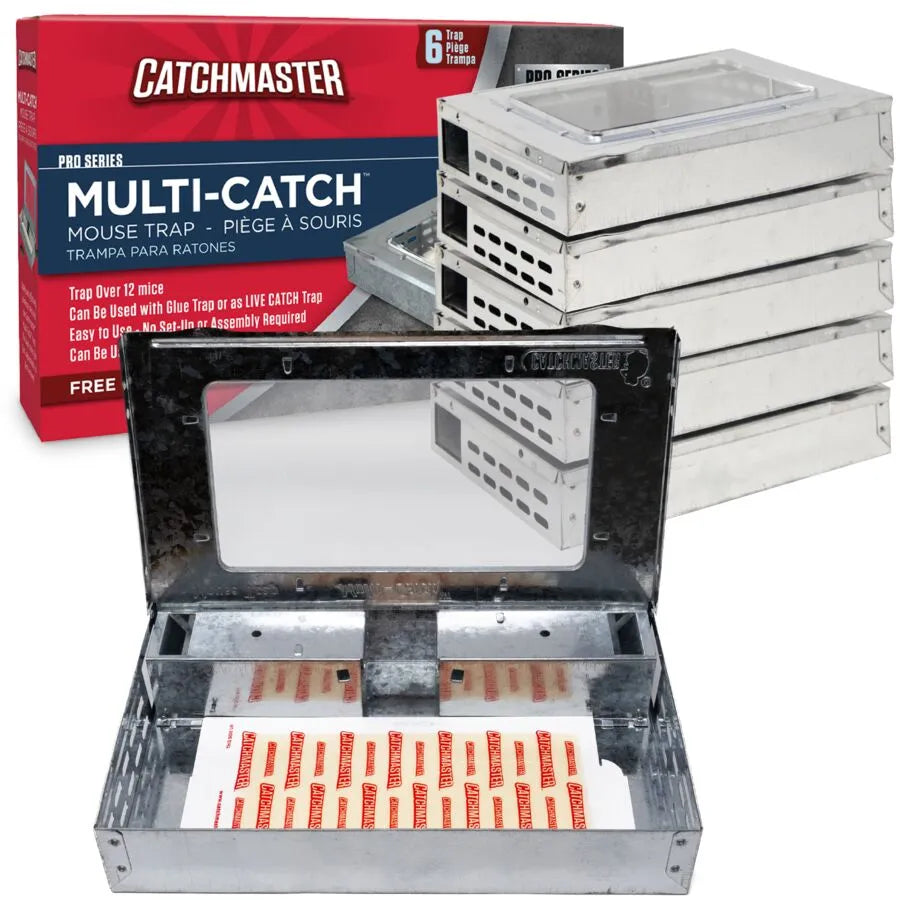 Pro Series Multi-Catch Mouse Trap & Glue Board Traps 6 Count